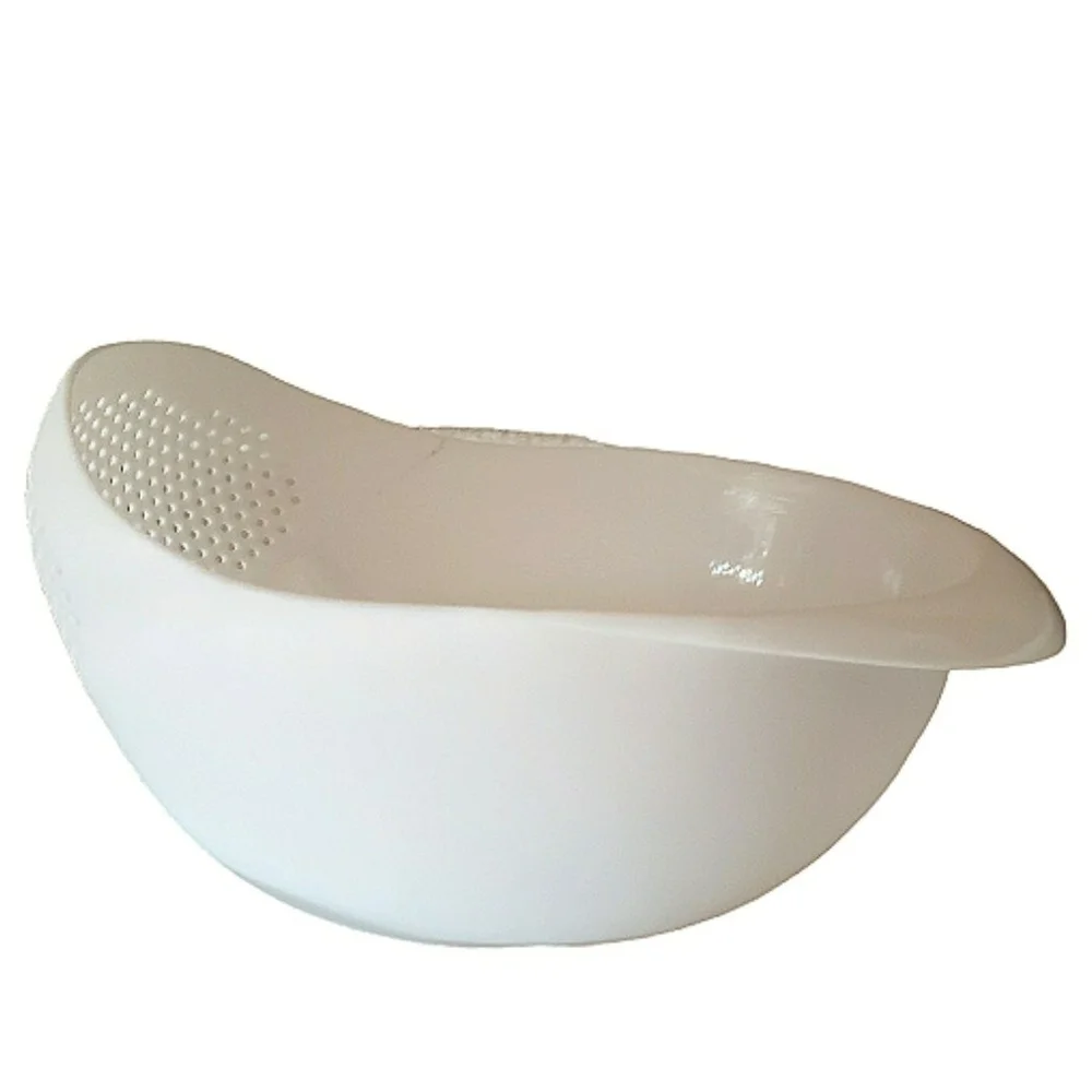 Kitchen Tool White Rice Strainer Plastic Drain Basket Household Colander New Lot